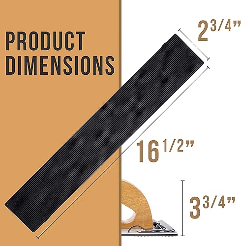 Miniatura 3 de TCP Global Lijadora Longboard con mango de madera para papel de lija PSA 10-34 "x 2-34"