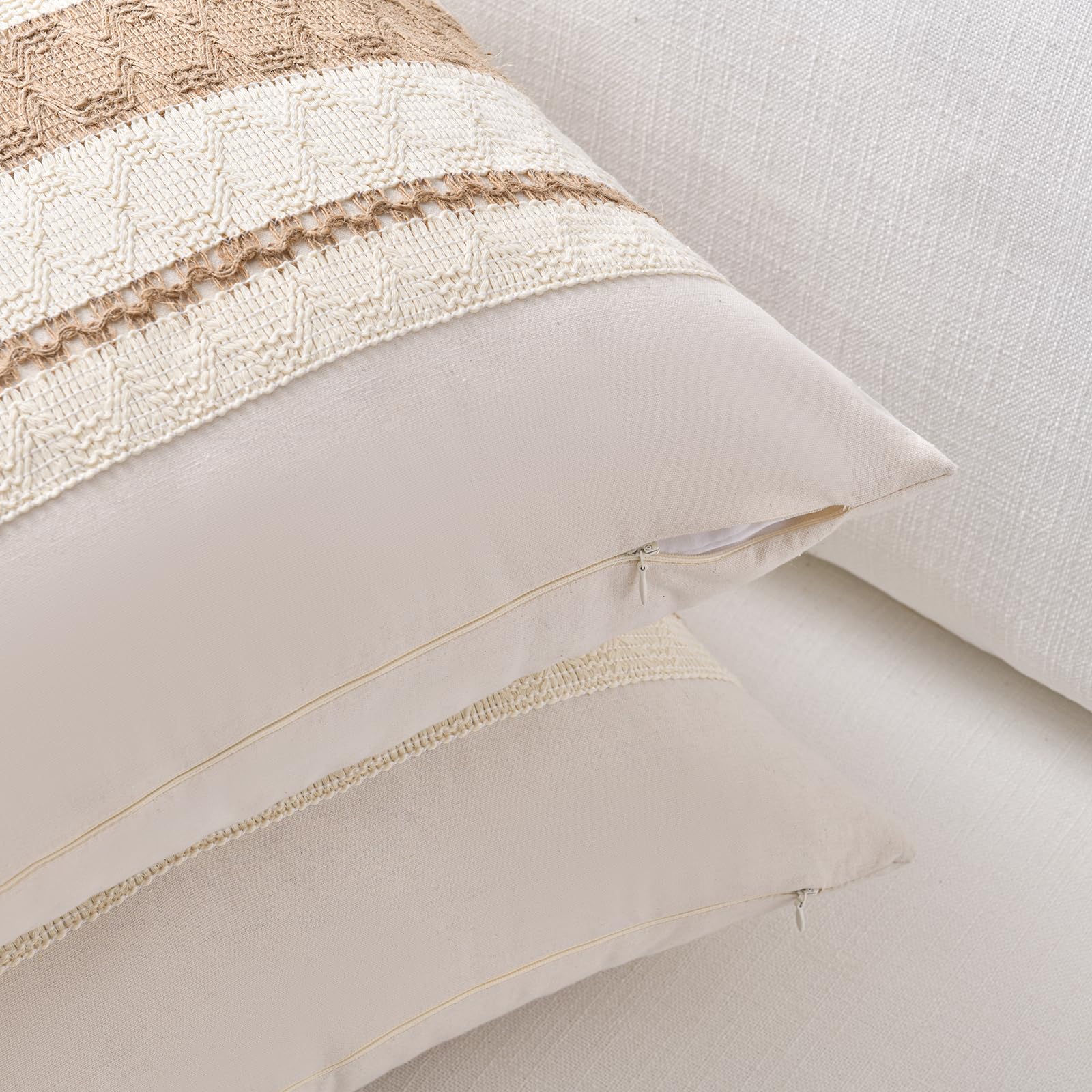Fancy Homi - Set Di 2 Federe Decorative In Stile Boho Con Grazioso