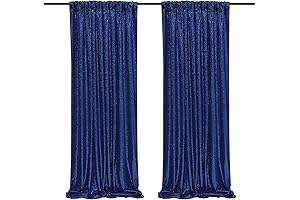 Navy Blue Sequin Backdrop: Celebrate Patriotism with Shimmering Elegance