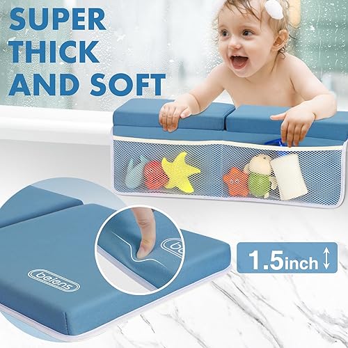 Miniatura 3 de beiens Juego de rodilleras y coderas de baño  1.5 pulgadas, cómodas y gruesas almohadillas de baño para bebé, almohadilla de rodillas suave de