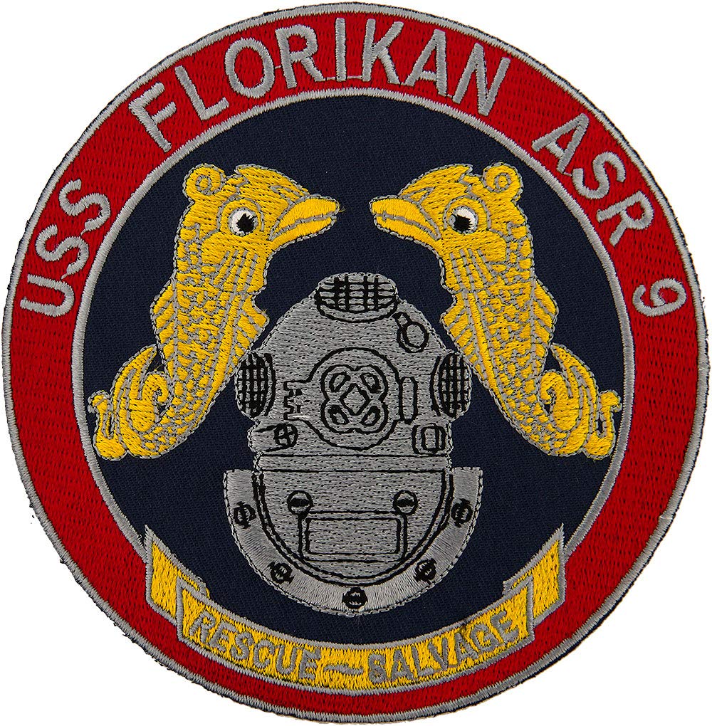 USS Florikan ASR-9 Patch Full Color