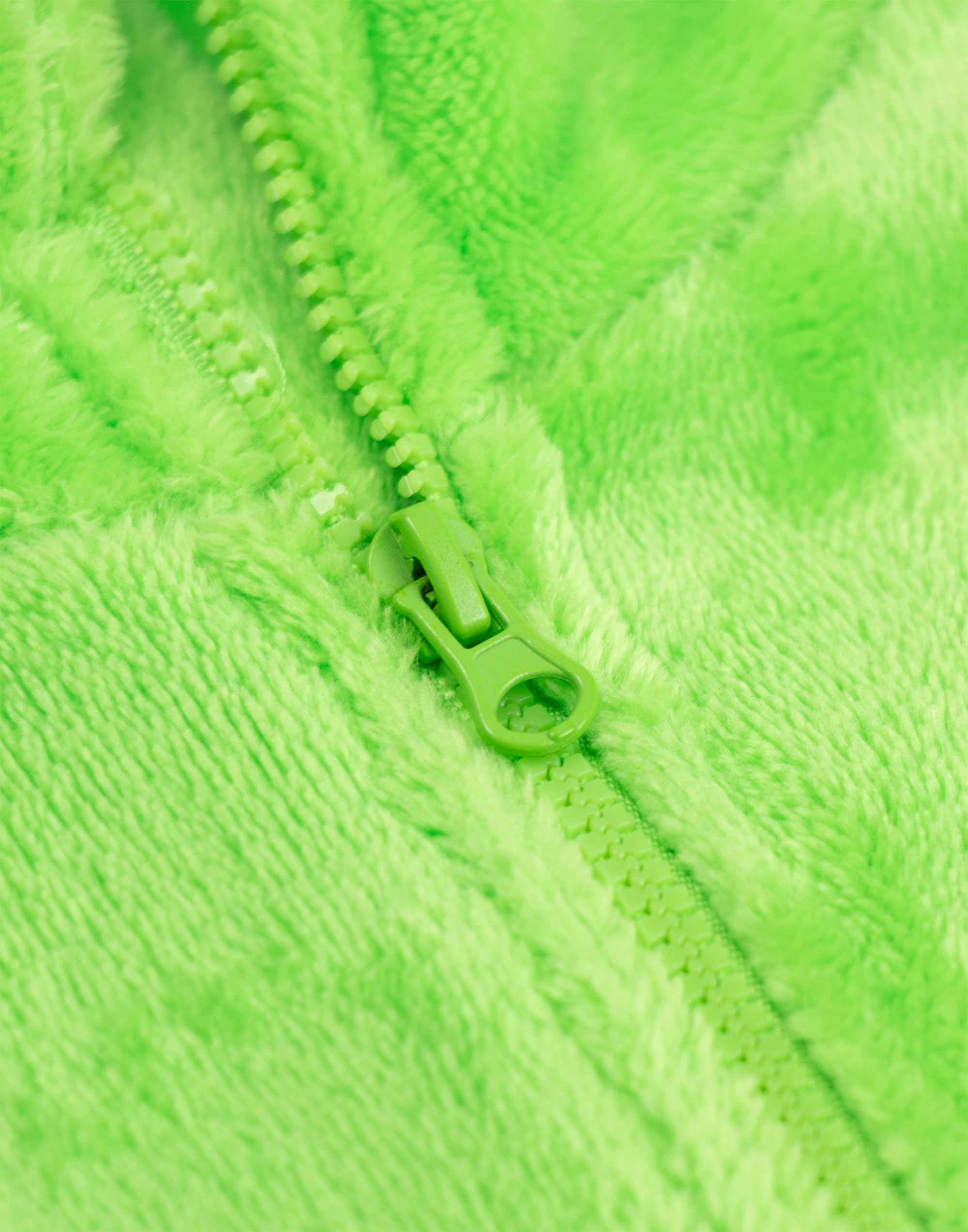 MINECRAFT Pigiama e Maglione a Maniche Lunghe Verde Creeper per Ragazzi, 3 Pezzi in Pile con Cerniera e Collo a Imbuto | Abbigliamento da Notte per Bambini