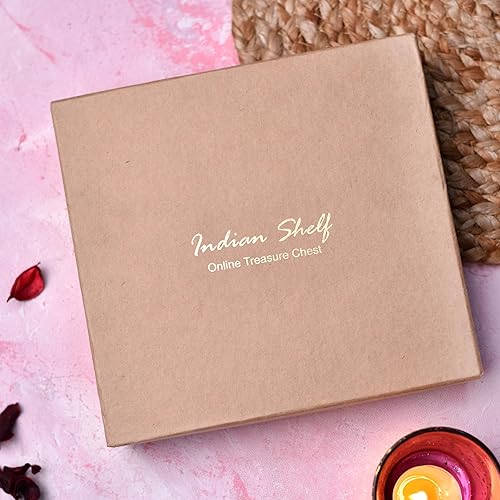 IndianShelf Vocalforlocal - Juego de adornos de Navidad hechos a mano de 100 piezas color rojo plateado para decoración de árbol decoraciones IndianShelf Vocalforlocal - Juego de adornos de Navidad hechos a mano de 100 piezas color rojo plateado para decoración de árbol decoraciones