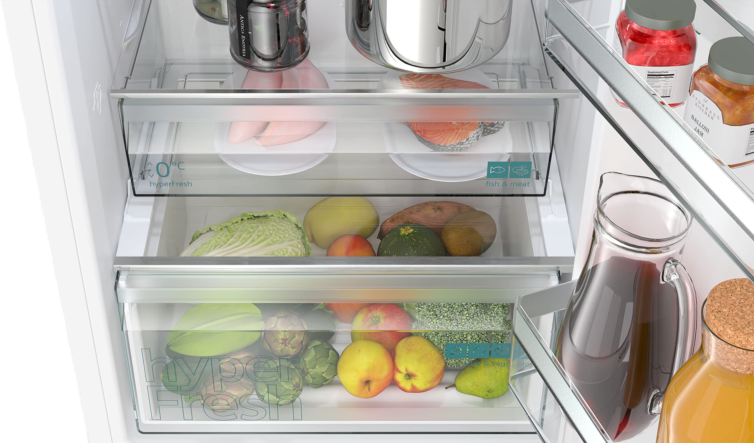 SIEMENS KG36NXWDF iQ300 Frigorífico y congelador Combinado, 186 x 60 cm, 237 L de refrigeración + 119 L de congelación, hyperFresh frescor más Largo, no más descongelación, superCooling –