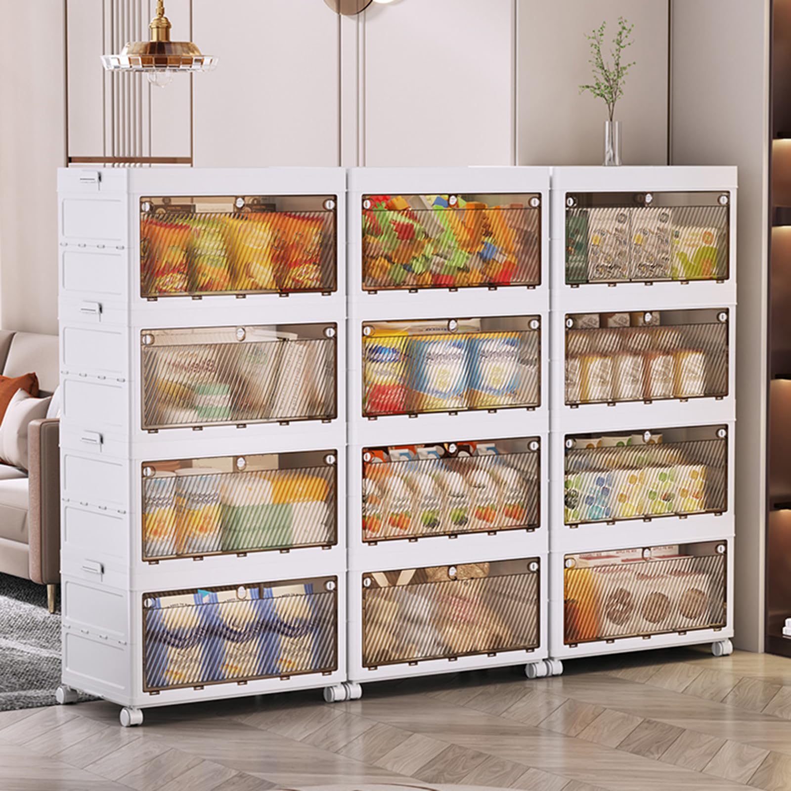 Amazon｜Xzmzbxzb 折りたたみ式衣類 ワードローブ 実用的な服 キューブ