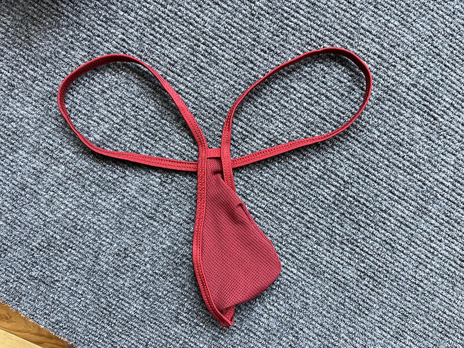 Faringoto Men's Sexy Underwear String Thong T-back Pouch Bulge G-string Bikini