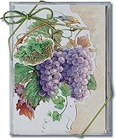 Vista 3 de Lissom Design Espejo compacto - Espejo cosmético de mano con aumento, 3.5 x 2.63 pulgadas, viñedo