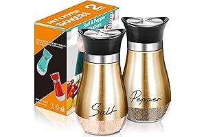 Charming Salt and Pepper Shaker Duo in Lustrous Copper