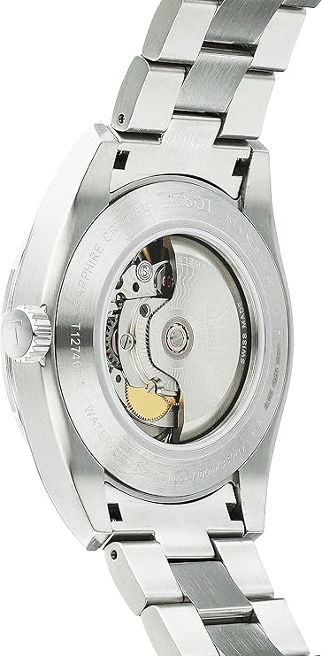 Tissot T1274071105100 Gentleman Automatic Powermatic 80 Silicium Black Dial Bracelet