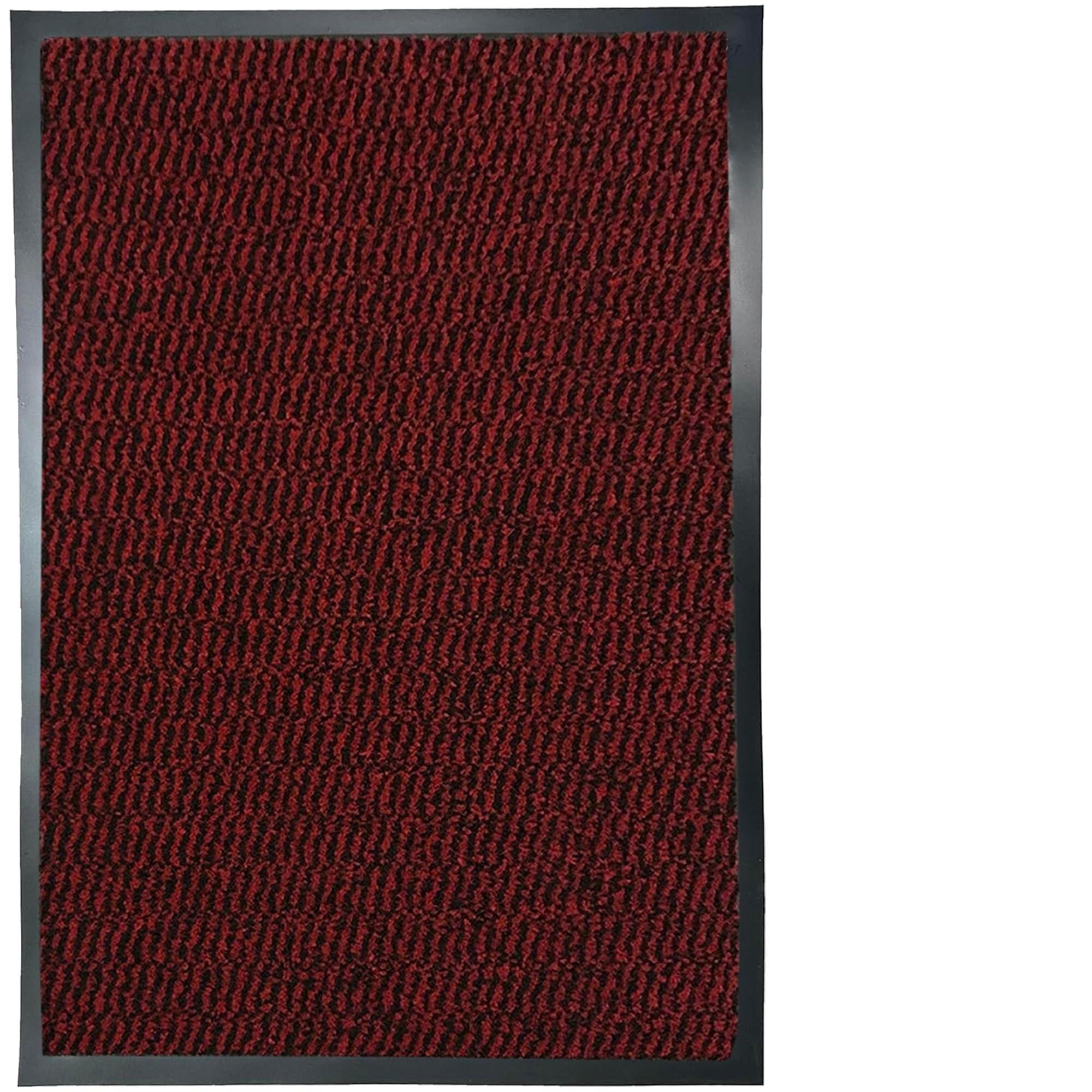 Suprano Door Mats Indoor 90cm x 150cm Red, Washable indoor Outdoor Rugs Matts, Heavy Duty Non-slip Entrance Mat, Super Absorbent Front Door Mat Kitchen Hallway Bath Barrier Rugs (Red, 90 x 150 cm) โ image 1