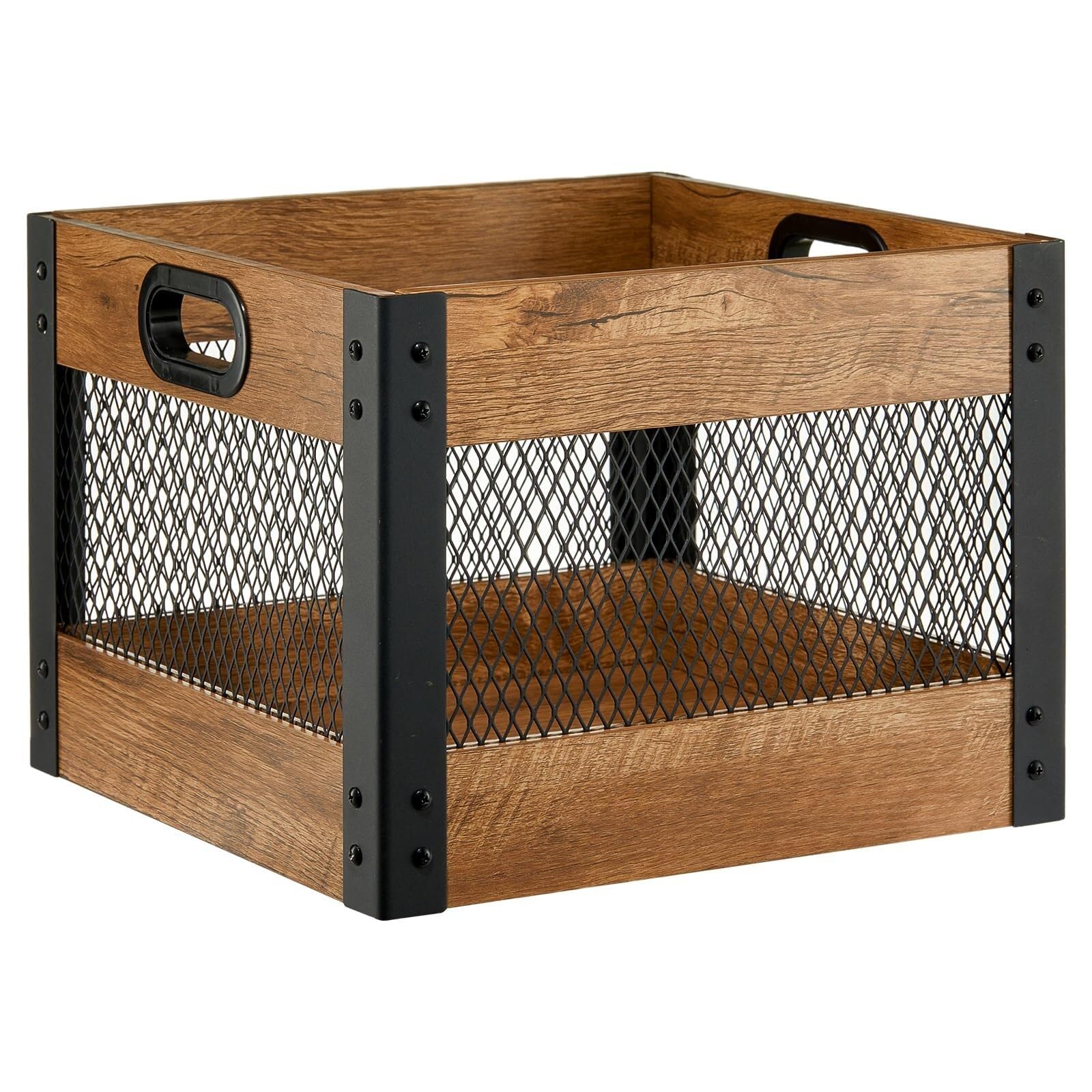 AZHKJKZH Vinyl Record Rack Stand Vinyl Storage Crate Wooden Record Holder Album Shelf Cube Container For Storing LP Albums Decor