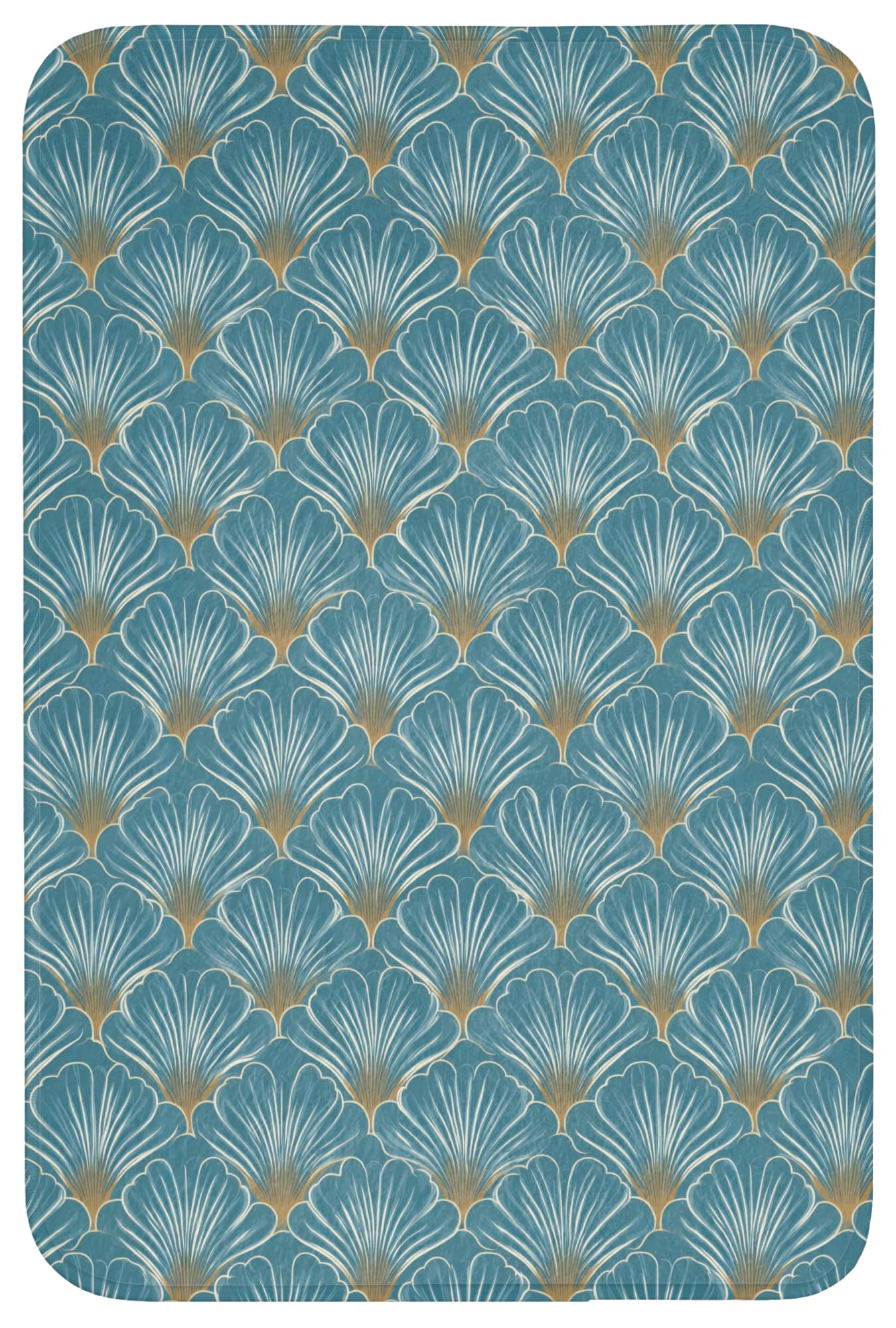 Bath Mat Rectangular 60x90 cm Alfombra Baño Alfombrilla Alfombras Ducha Lavable Antideslizante Tapete Banheiro Decoración Simétrico - Patrón - Azul