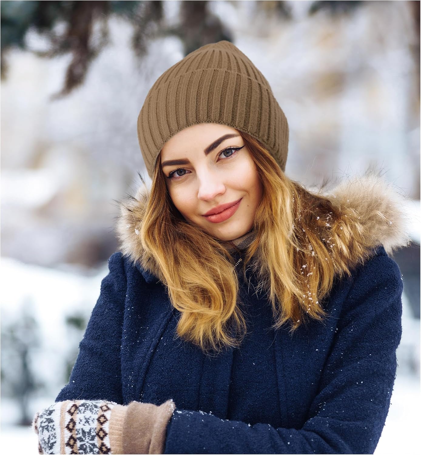 HiRui Knit Beanie for Men Women Kids, Winter Hats Warm Classic Daily Skull Caps - Image 5