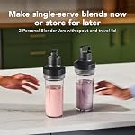 KitchenAid Pure Power Blender with 2 Personal Blending Jars, 1700 Watt Peak Power*, KSB2078PL, Porcelain White