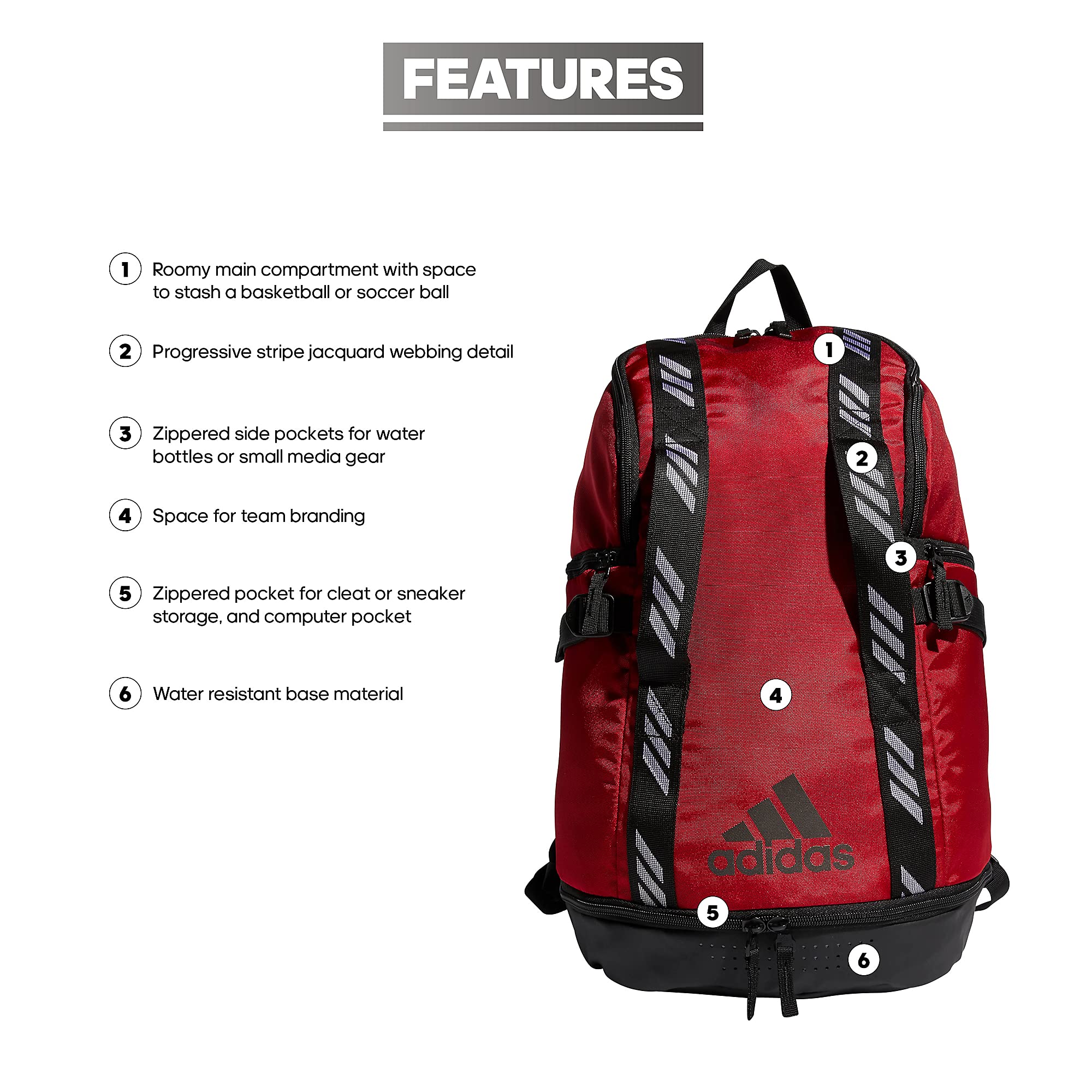 adidas Creator 365 Backpack, Team Power Red, One Size, Creator 365 Backpack: Buy Online at Best Price in UAE