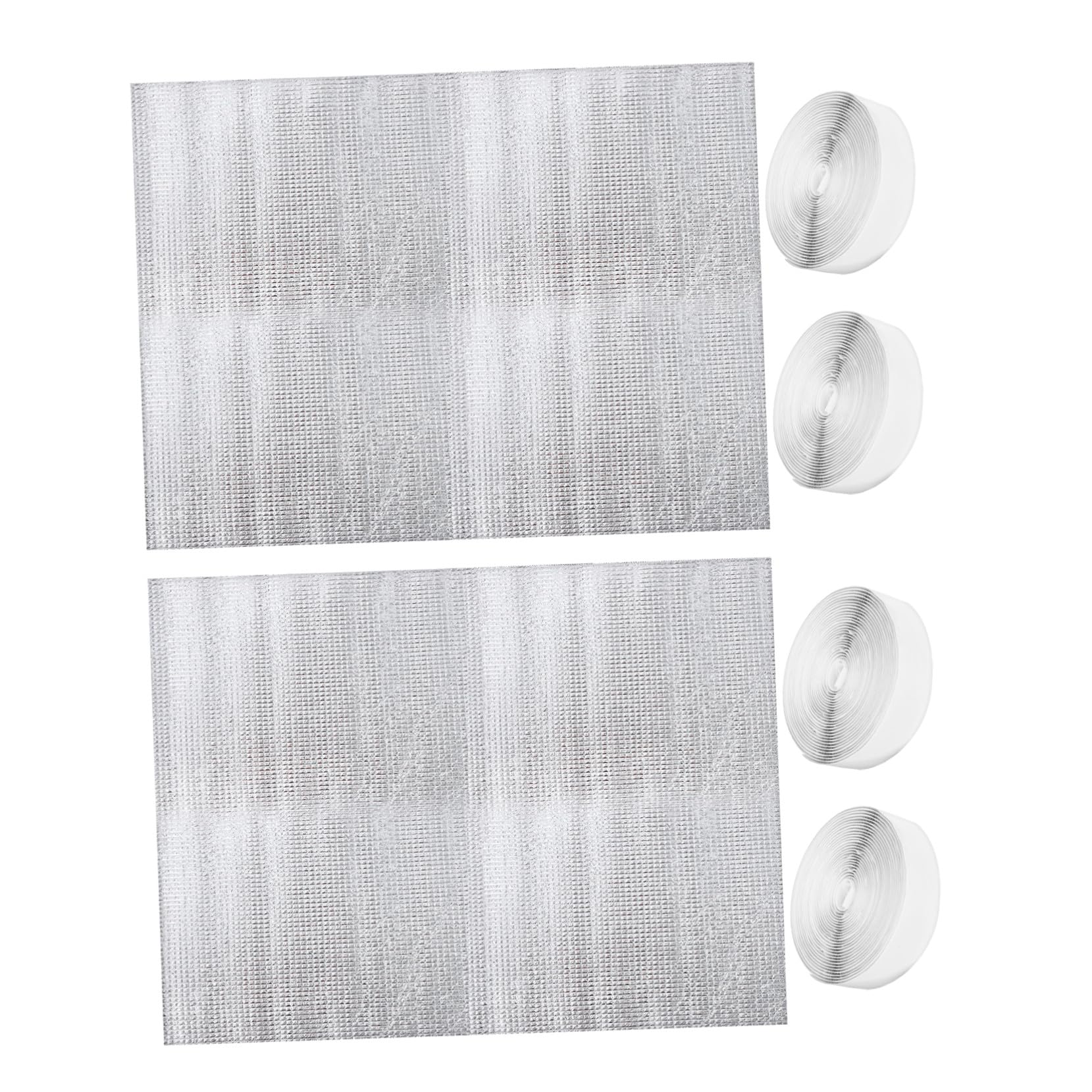 TEHAUX 2 Set Copertura Isolante Ventilatore Soffitta Protezione Termica per Ventilazione Soffitta Scudo Isolante Resistente per Inverno Argento