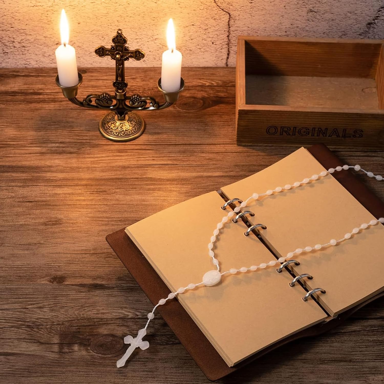 ZYFLSQ 72 Pcs Plastic Rosaries in Bulk, 17 Inch Glow in The Dark Rosary Beads Bulk Rosaries Catholic, First Communion Gifts Catholic Gifts - Image 5