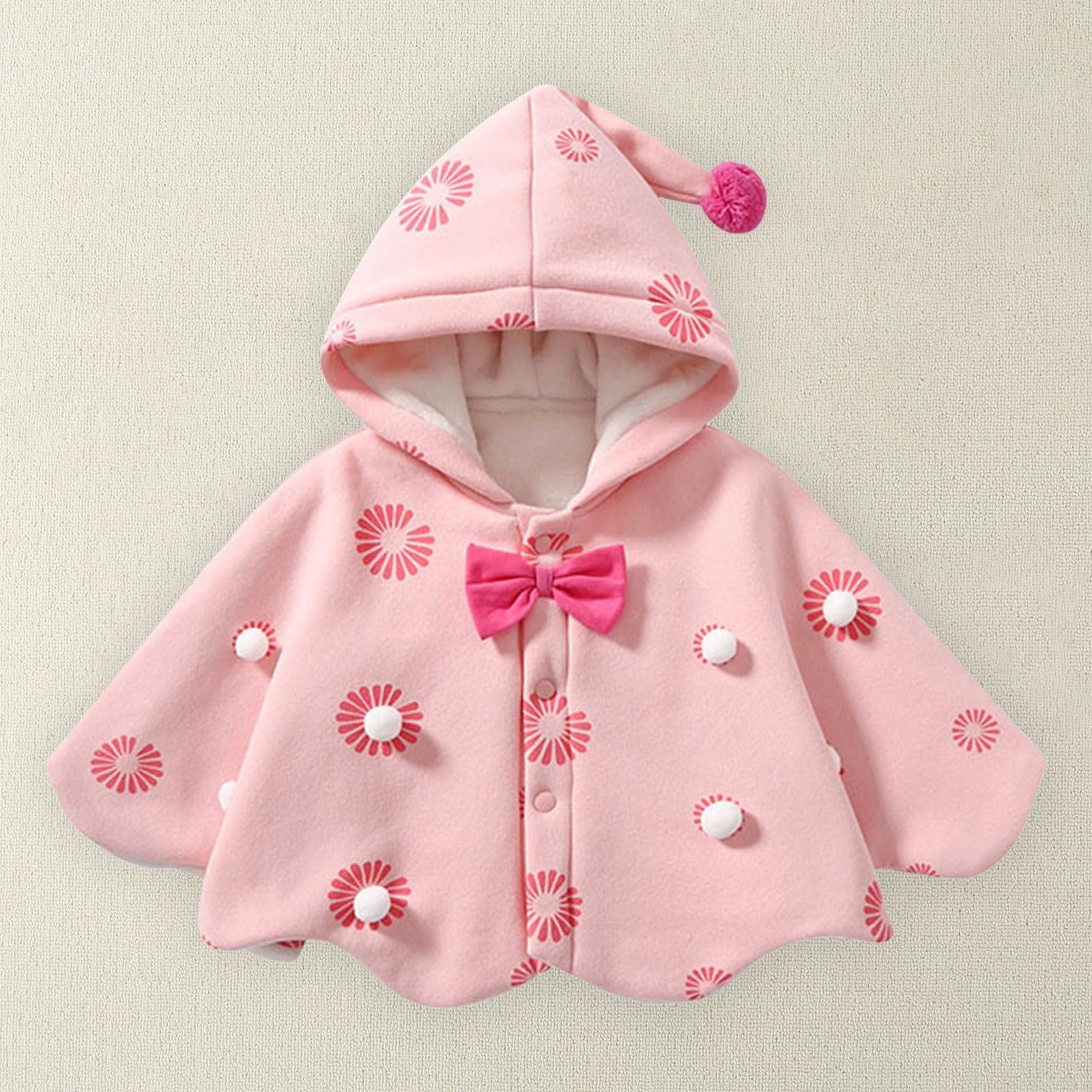 Generisch trajes de Navidad para bebé niña terciopelo capucha poncho rojo abrigo chaqueta s top mujer