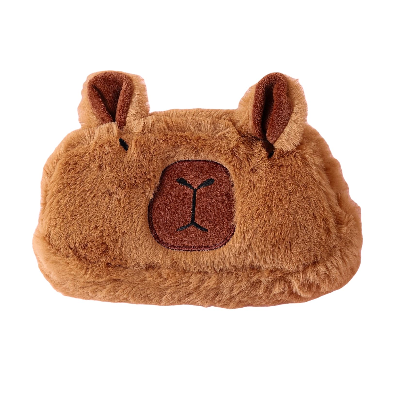 Capybara Pencil Case,Capybara Gifts,Portable Stationery,Animal Pouch,Plush Pen Bag,Cute Fluffy,Kawaii with Zipper,for Boys and Girls,School & Office Supplies,Desk Organizer for Children,Adults