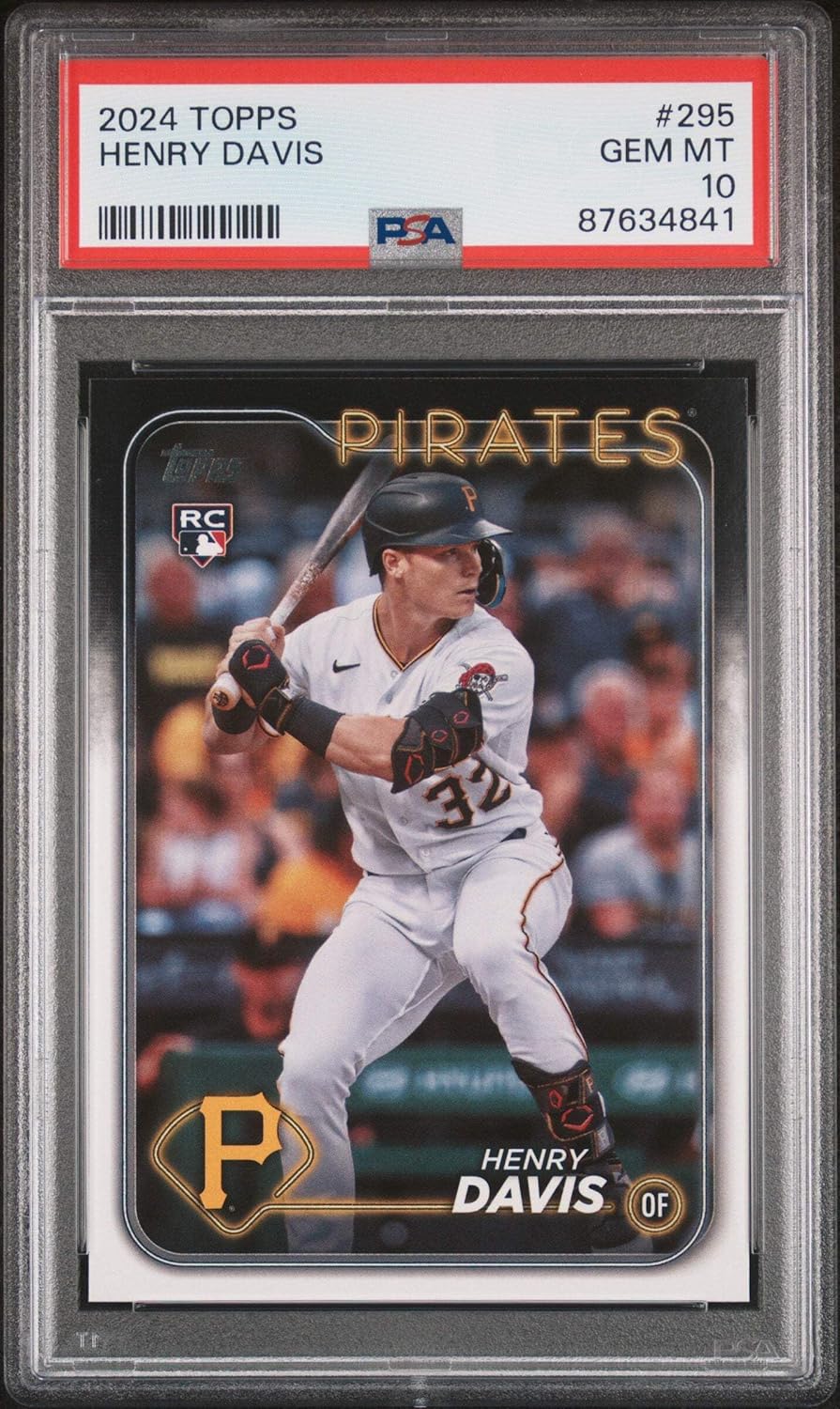 Graded 2024 Henry Davis #295 Rookie RC Baseball Card PSA 10 Gem Mint