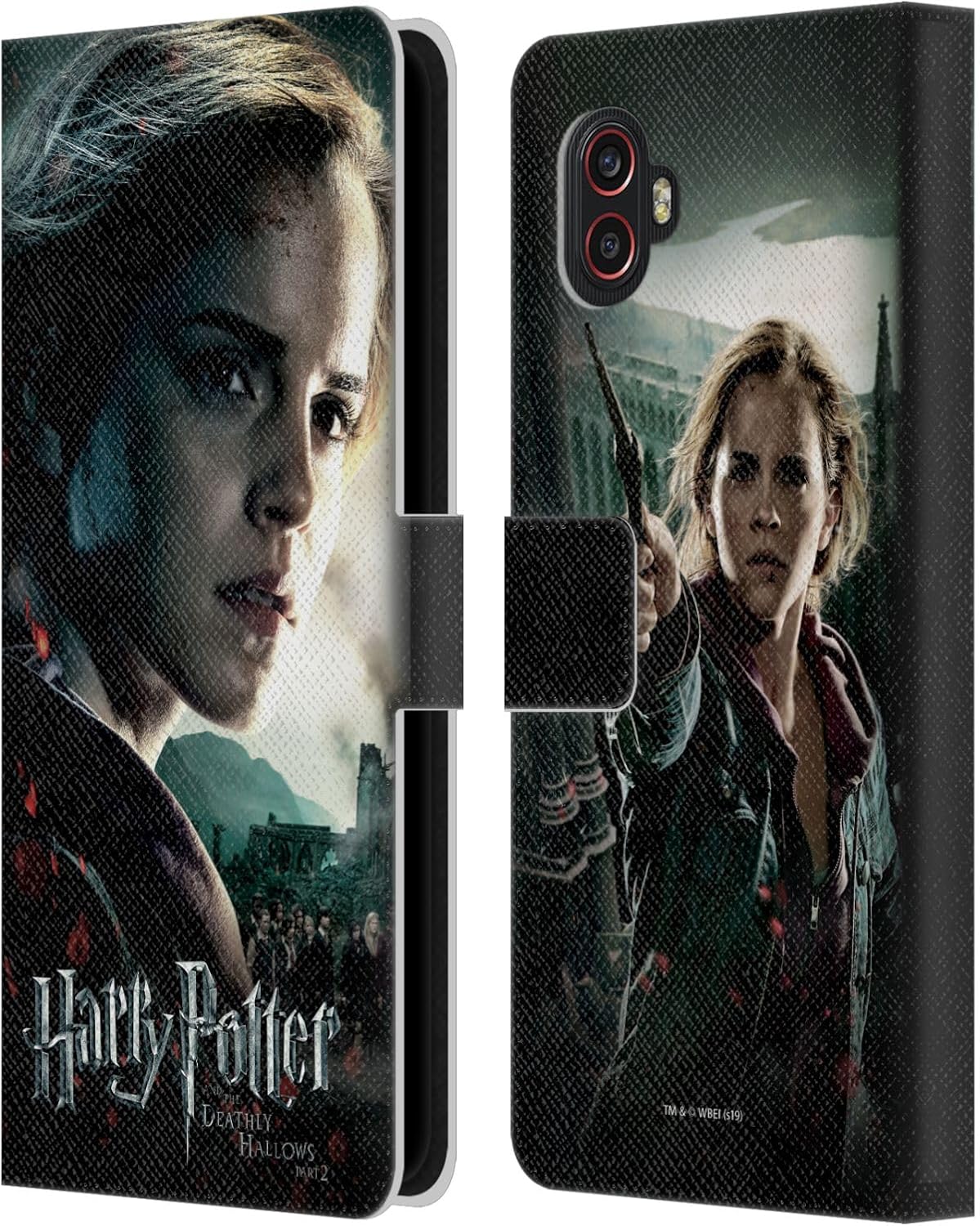 Head Case Designs Officially Licensed Harry Potter Hermione Granger Deathly Hallows VIII Leather Wallet Case Compatible with Samsung Galaxy Xcover6 Pro/Pro2