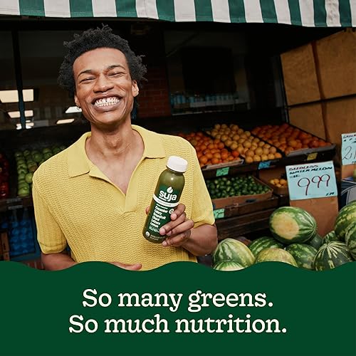 Miniatura 8 de Suja Verdes Uber orgánicos prensados en frío, jugo verde lleno de pepino verde hoja, apio, acelga, lechuga, col rizada y pomelo, vegano, a base de