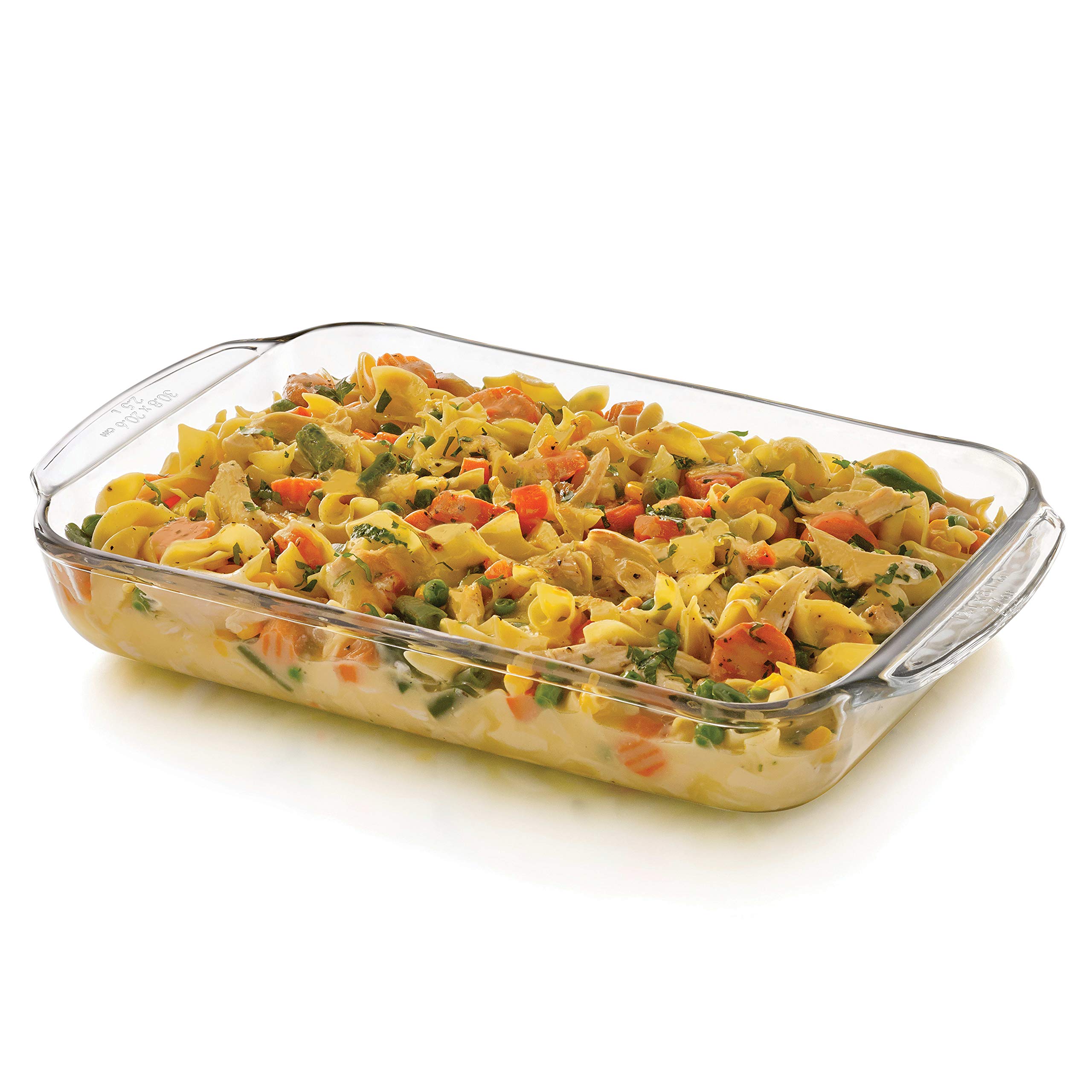 Libbey Baker's Basics Glass Casserole Baking Dish, 9-inch by 13-inch
