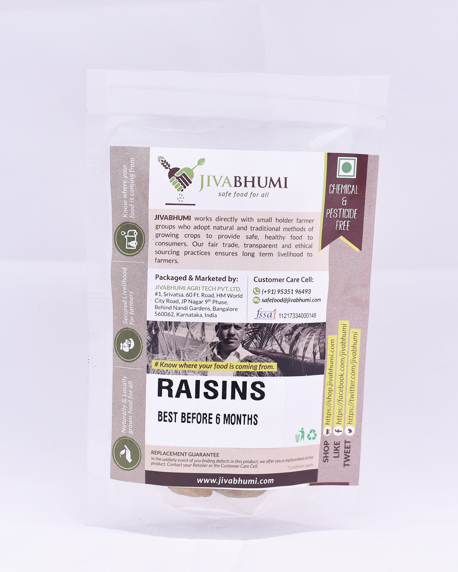 Jivabhumi Certified Organic Raisins 250g (B07F1T34LK) Amazon Price History, Amazon Price Tracker