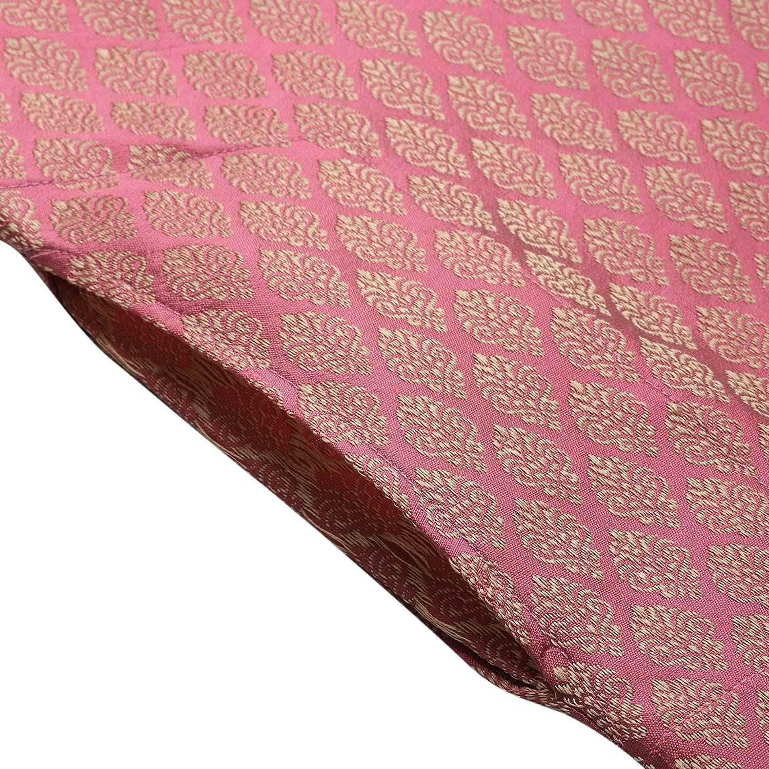 Sojanya XL (Since 1958 Men'S Jacquard Silk Self Design Only Kurta