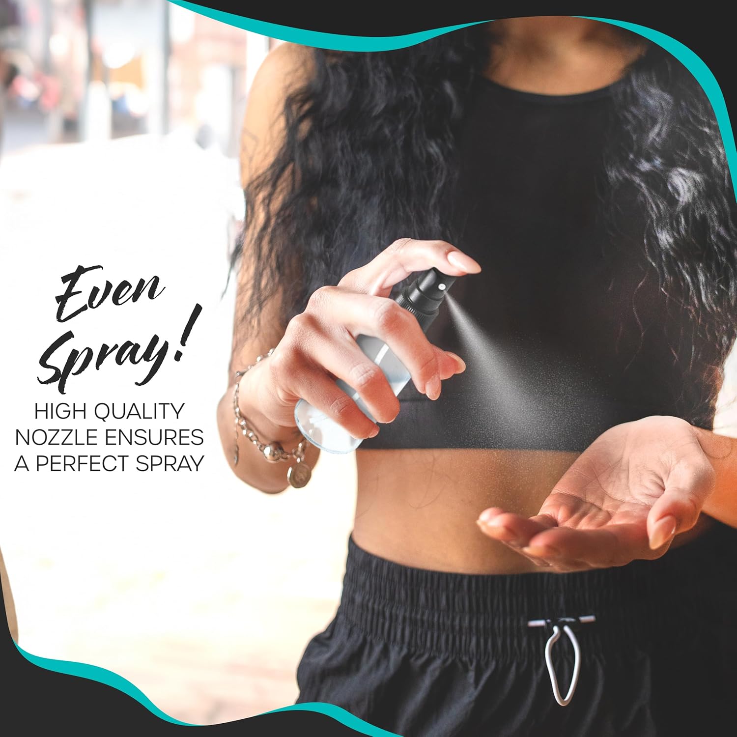 Nevlers Clear Glass Small Spray Bottle 2 Oz 48 Pack | Mini Travel Spray Bottle Set with Funnel, Brush, Marker & Labels | Face, Hair & Body Spritzer Bottles | Small Atomizer Mist Bottles for Perfume