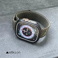 Vista 7 de elkson para Apple Watch Ultra de 49mm Series 3/2/1 Estuche con Parachoques y Protector de Pantalla de Vidrio Templado, Serie Quattro Max Resistente
