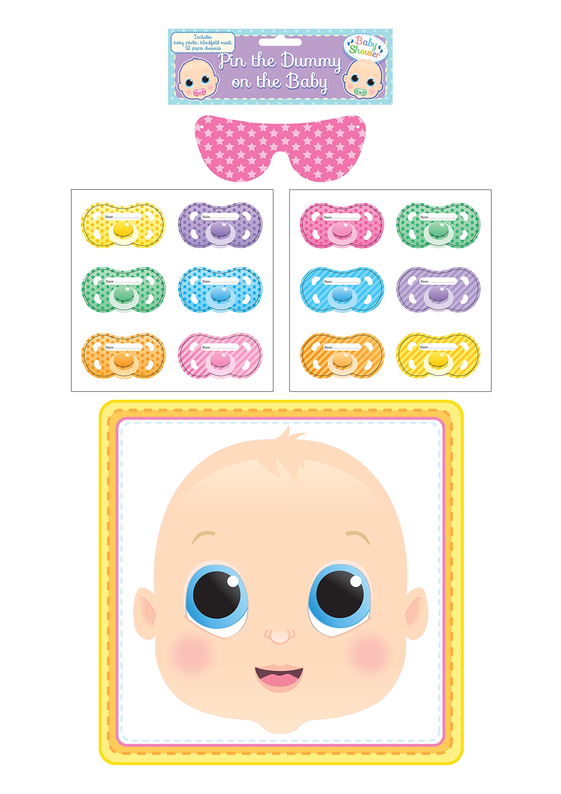 Buy Stick The Dummy On The Baby Party Game Boy Girl Baby Shower Gender