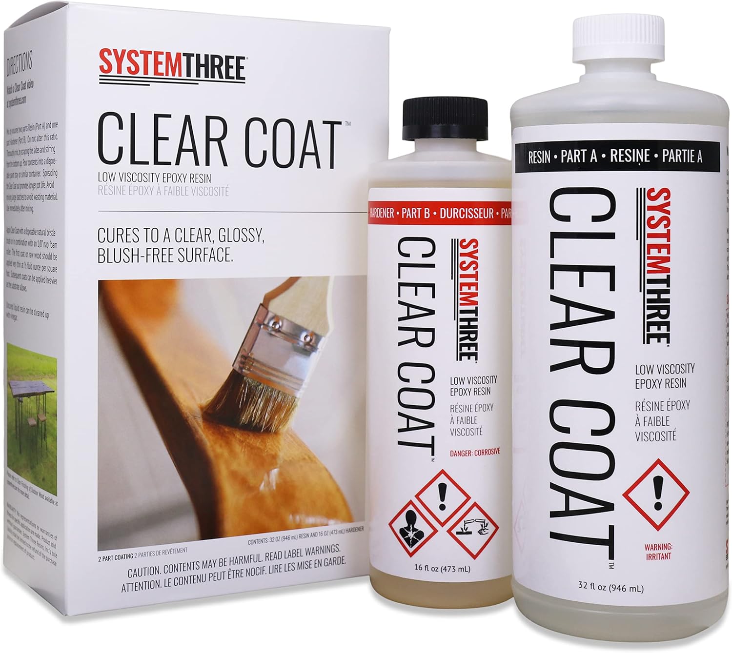 System Three Clear Coat Epoxy Resin Kit, 15 Gallon, Clear