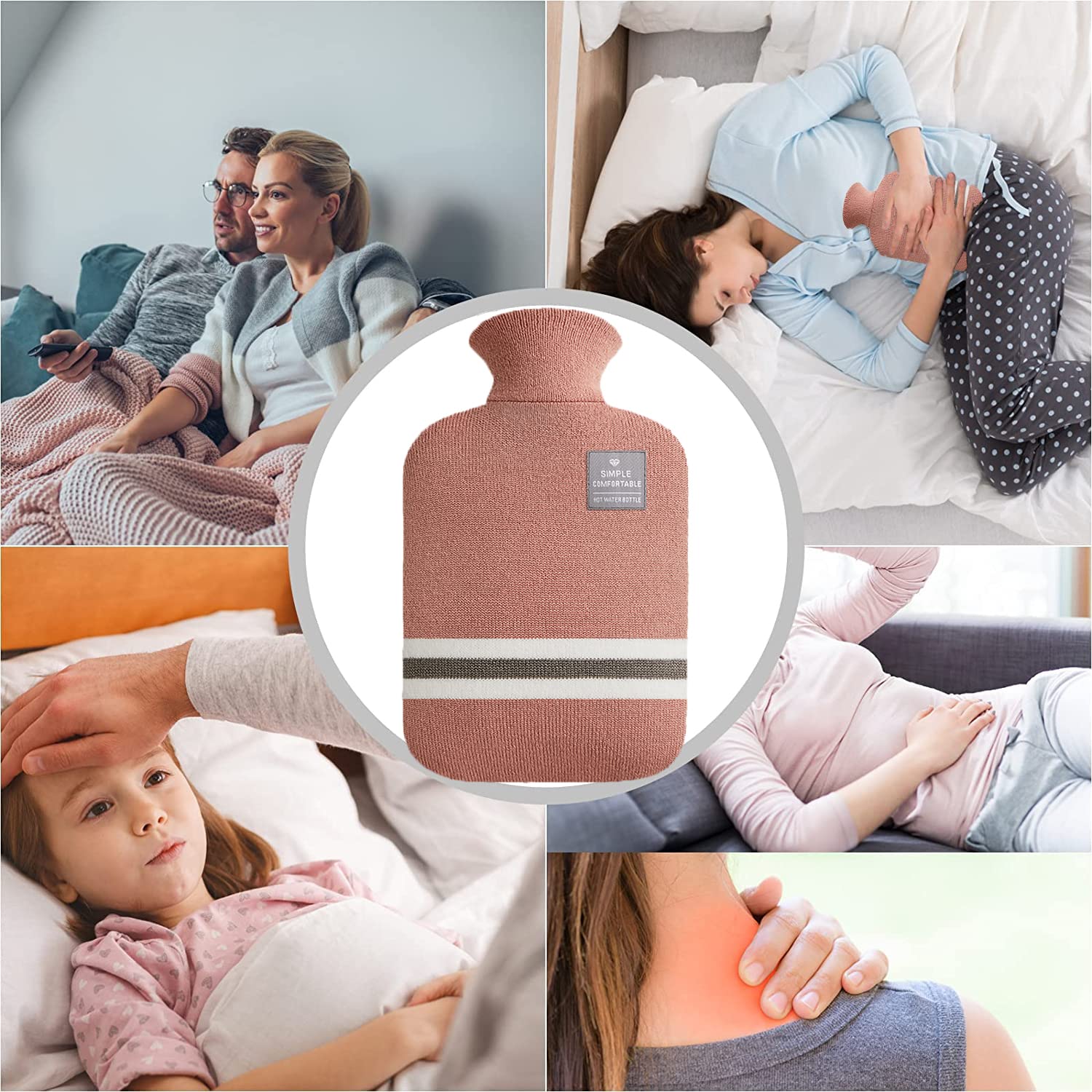 Hot Water Bottle - Pain Relief & Muscle Relief -7