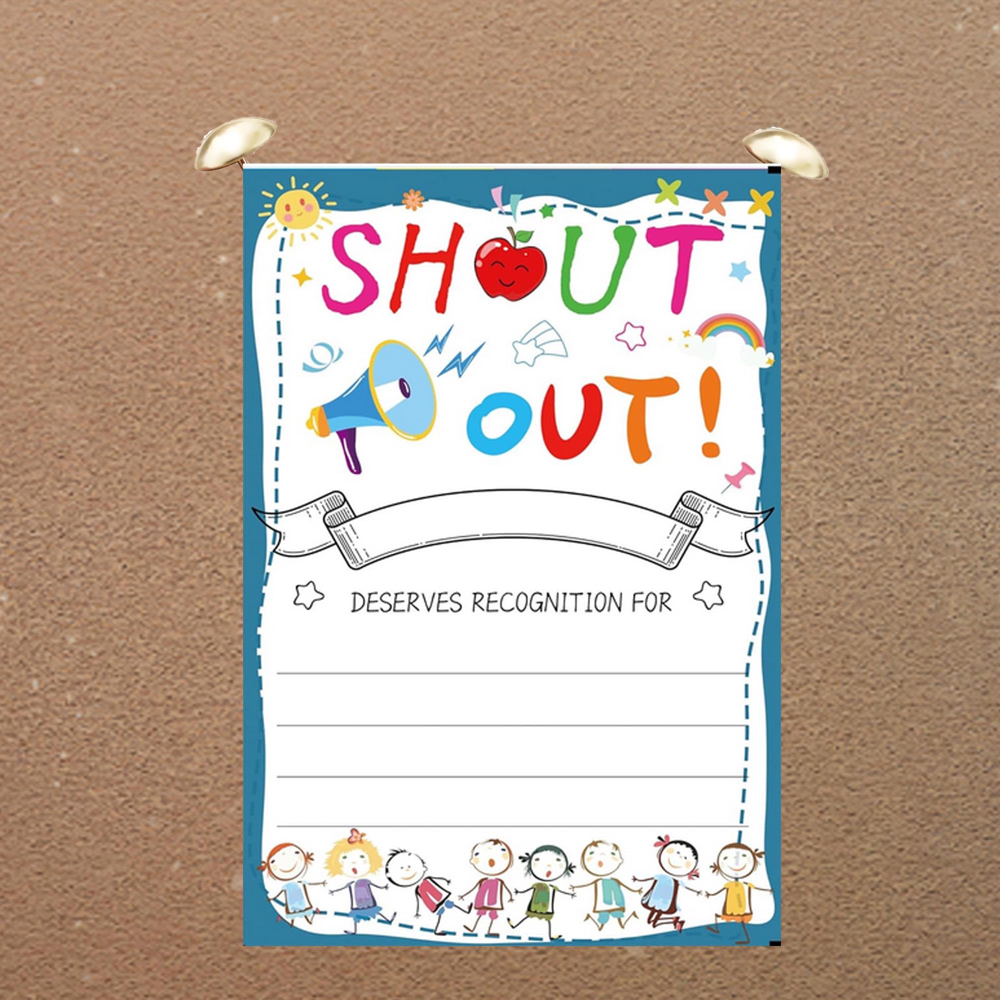 Pop Resin Positive Shout Out Cards for Teachers Students, Employees - Image 4