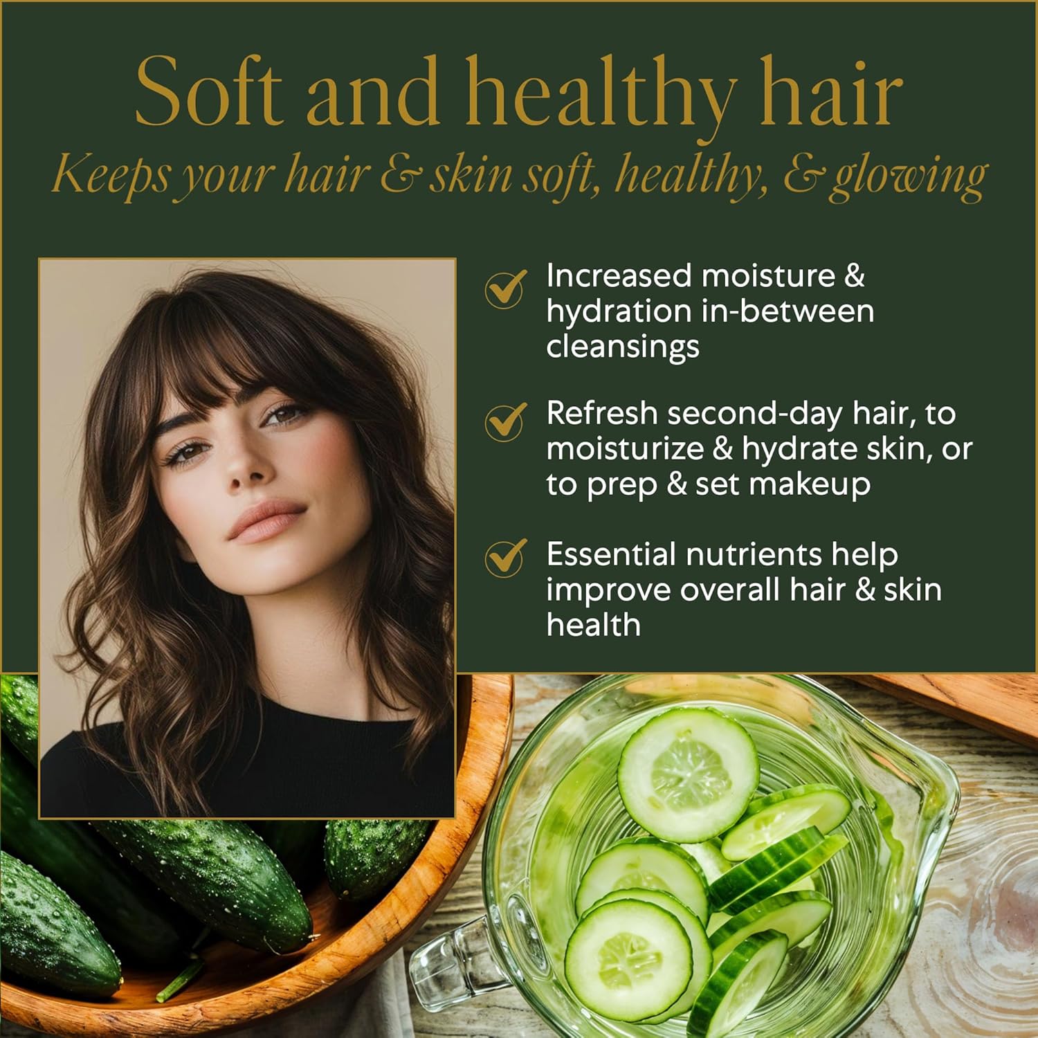 WEN by Chaz Dean Replenishing Treatment Mist - Hydrating Hair Mist, Hair Oil Spray, Weightless Hair Shine, Frizz Control Spray for Wavy, Curly or Straight Hair - Cucumber Aloe, 6 Fl Oz (Pack of 1)