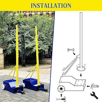 Indoor Volleyball Net, Heavy Duty Volleyball Net with Poles,Adjustable 4 Heights of 5ft-6.8ft with Wheels,for Backyard Outdoor School Gym