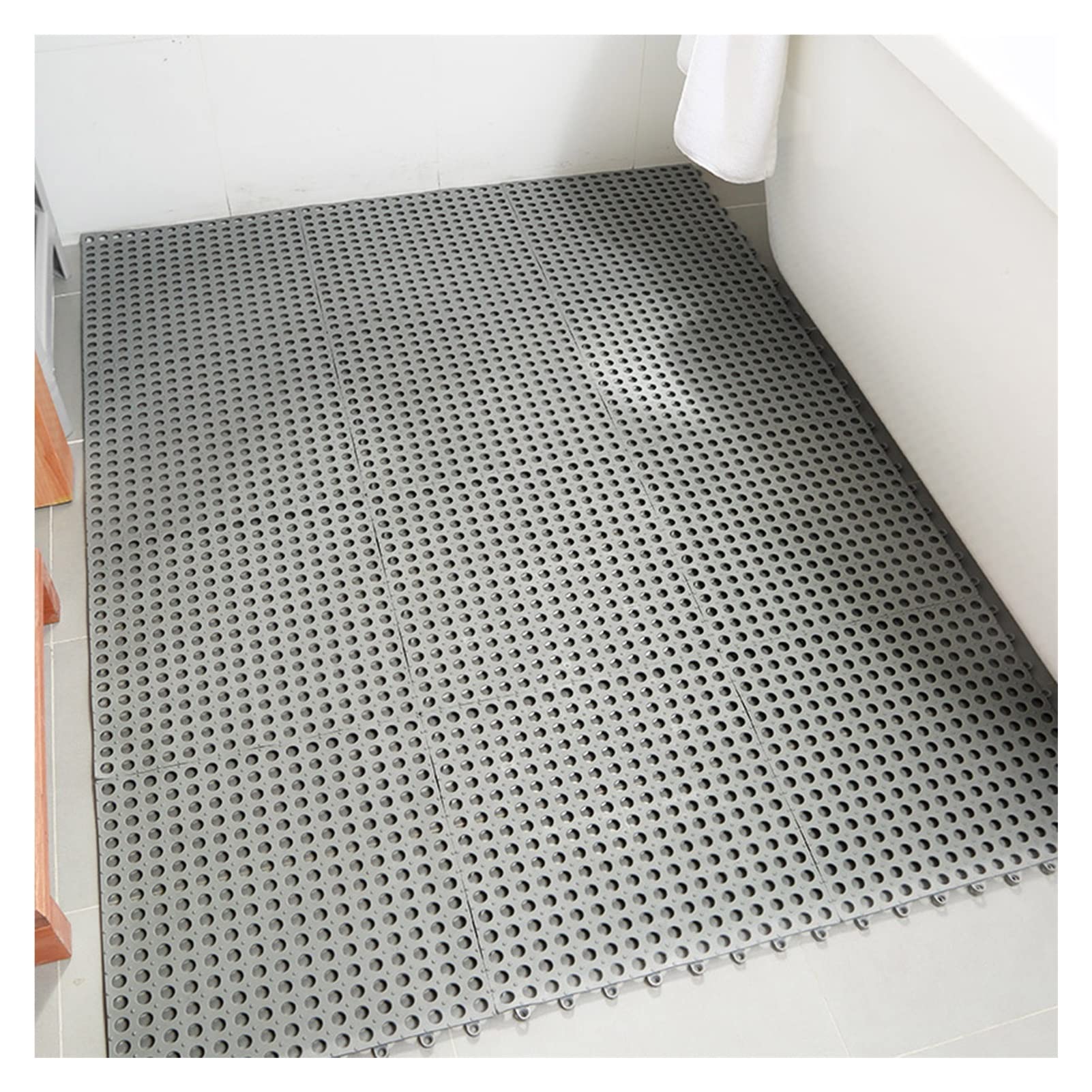 Tapis de bain en PVC antidérapant pour éviter les glissades en lot de 24