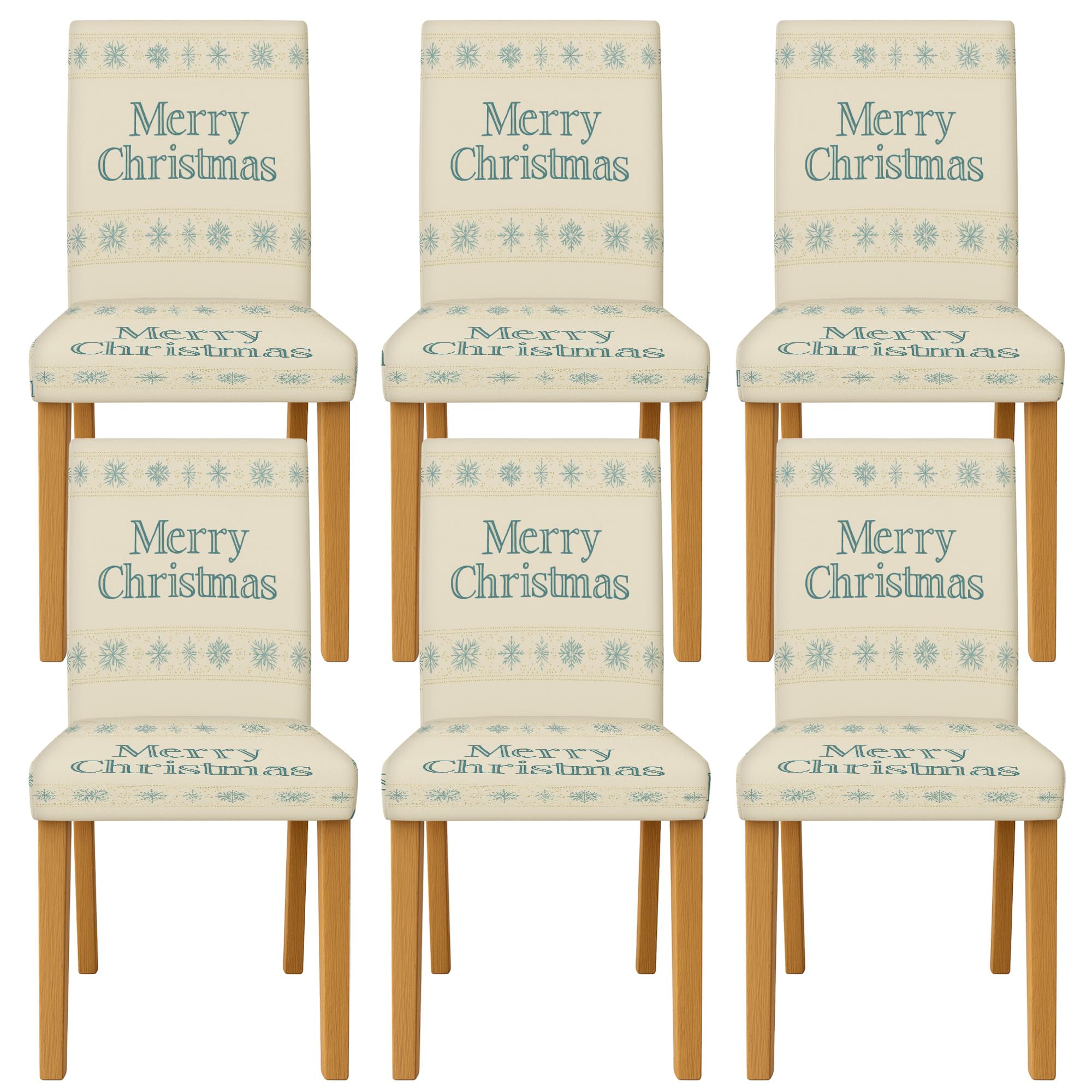 Housses de chaise de salle à manger lavables pour votre décoration de table de Noël