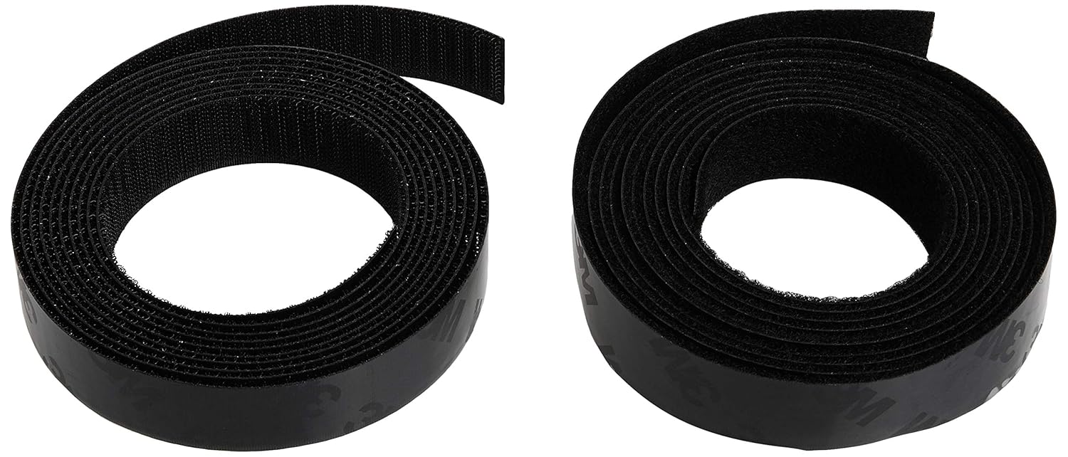 3M Hook/Loop Fastener TB3571/TB3572, Black, 1 in x 10 ft: Adhesive Hook And Loop Strips: Industrial & Scientific