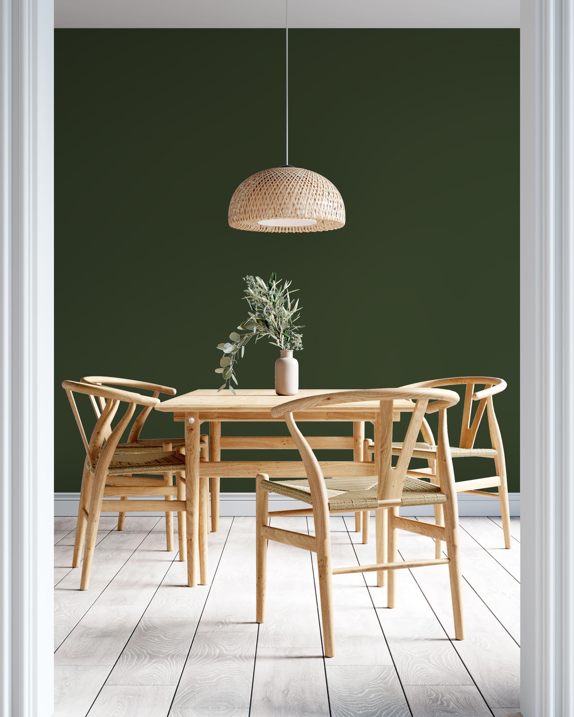 Peinture Acrylique Vert Crocodile - Aspect Satin - Peinture Mur, Plafond, Boiserie & Balcon - Lessivable - Séchage En 30 min - COV A+ - Fabriquée En France - 5 L - BARBOUILLE
