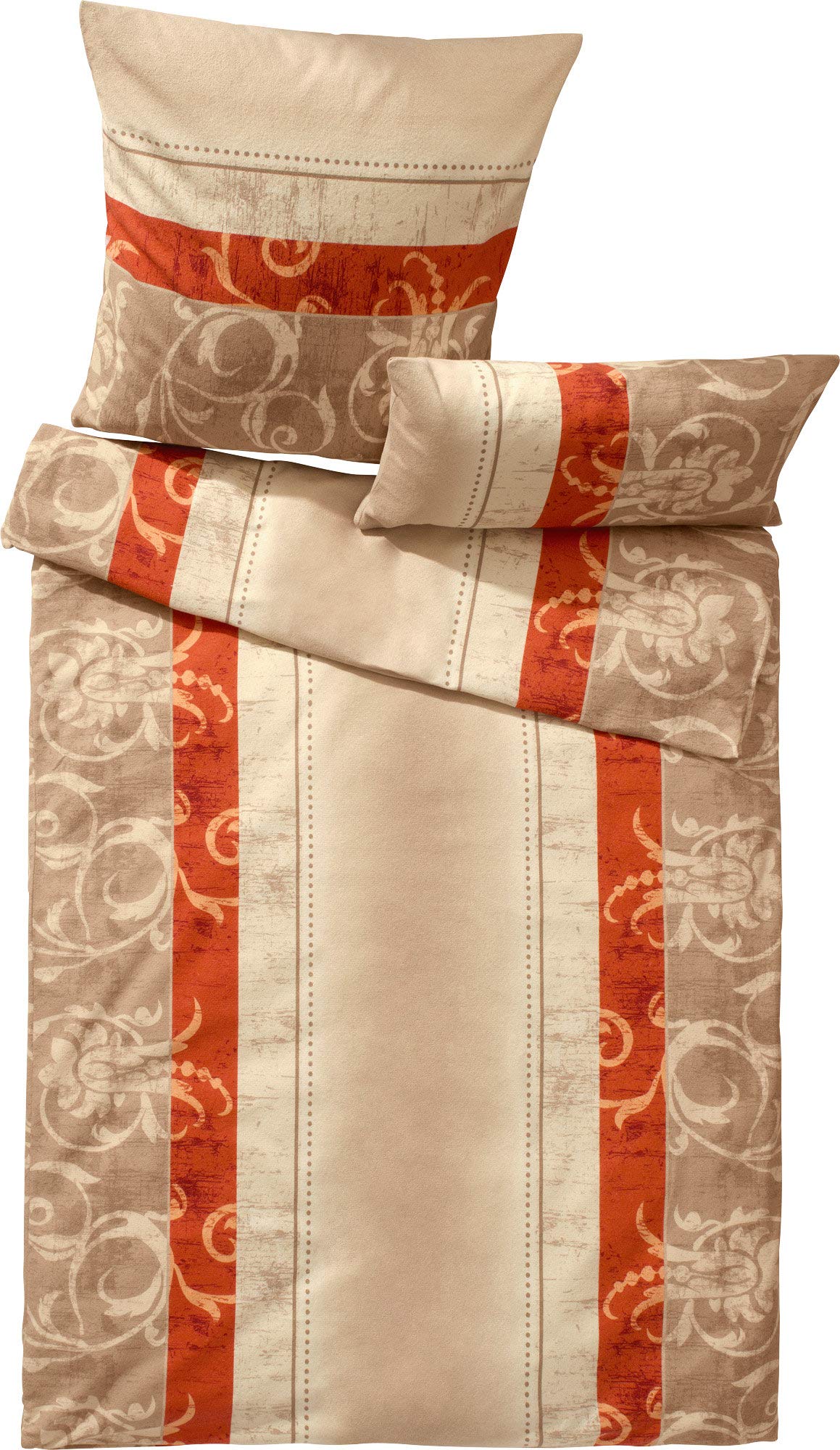 Dyckhoff Bettwäsche Weichfrottier beige Größe 1x 135x200 cm + 1x 40x80 cm