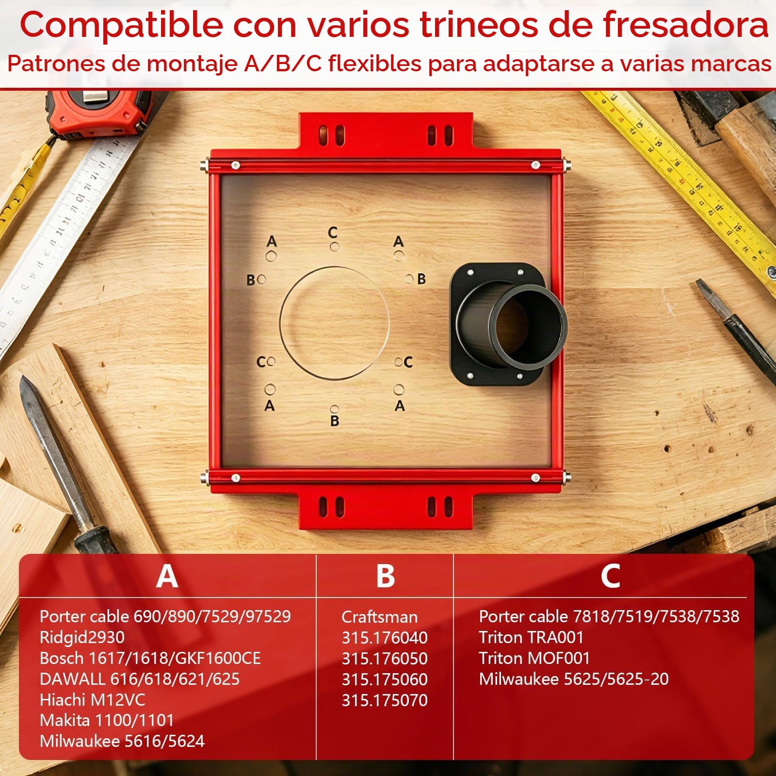 Sistema de aspiración de polvo TECKZOON para carro de guía lineal, con placa adaptadora para SBR20UU & SCS20UU, conexión de 2,5", placa acrílica preperforada compatible con la mayoría de fresadoras