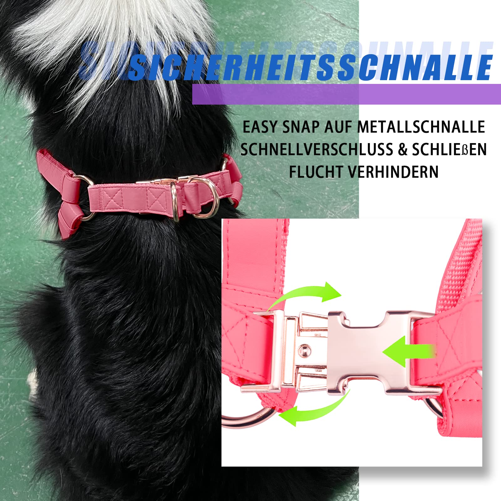 Imbracatura Per Cani In Pelle Con Manico, Imbracatura Anteriore Y - Foto 2