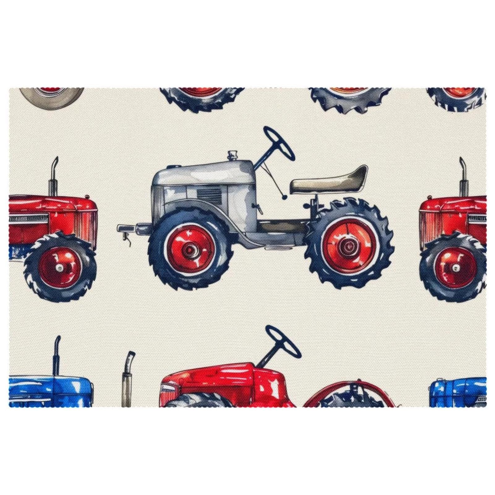 Sets de table tracteurs anti-rayures et protecteurs de chaleur pour repas