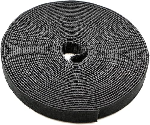 Miniatura 7 de Cinta de velcro reutilizable para sujetar cables, rollo de 34de pulgada de doble cara con gancho, 4330221289
