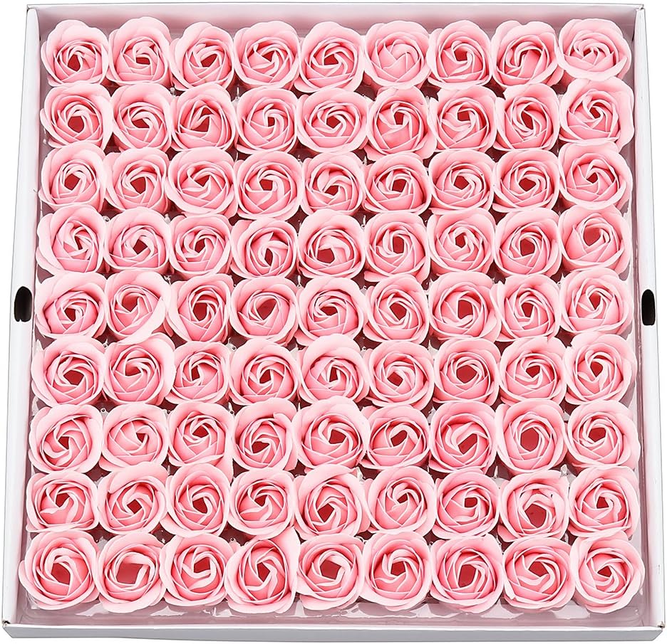 Weiye 81PCS Soap Rose Flower - Flora Scented Soap Rose Flower - Plant Essential Oil Soap, for Anniversary/Birthday/Wedding/Valentine’s Day/Mother’s Day