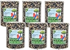 JCs Wildlife Wild Bird Blend Premium Bird Seed Large Cylinder with Hole, 3.75 lb (6 Cylinder)