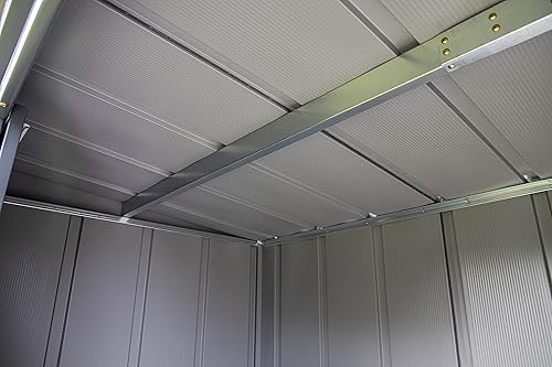 Miniatura 9 de Arrow - Cobertizo de almacenamiento clásico de acero, 8 x 4, verde salvia