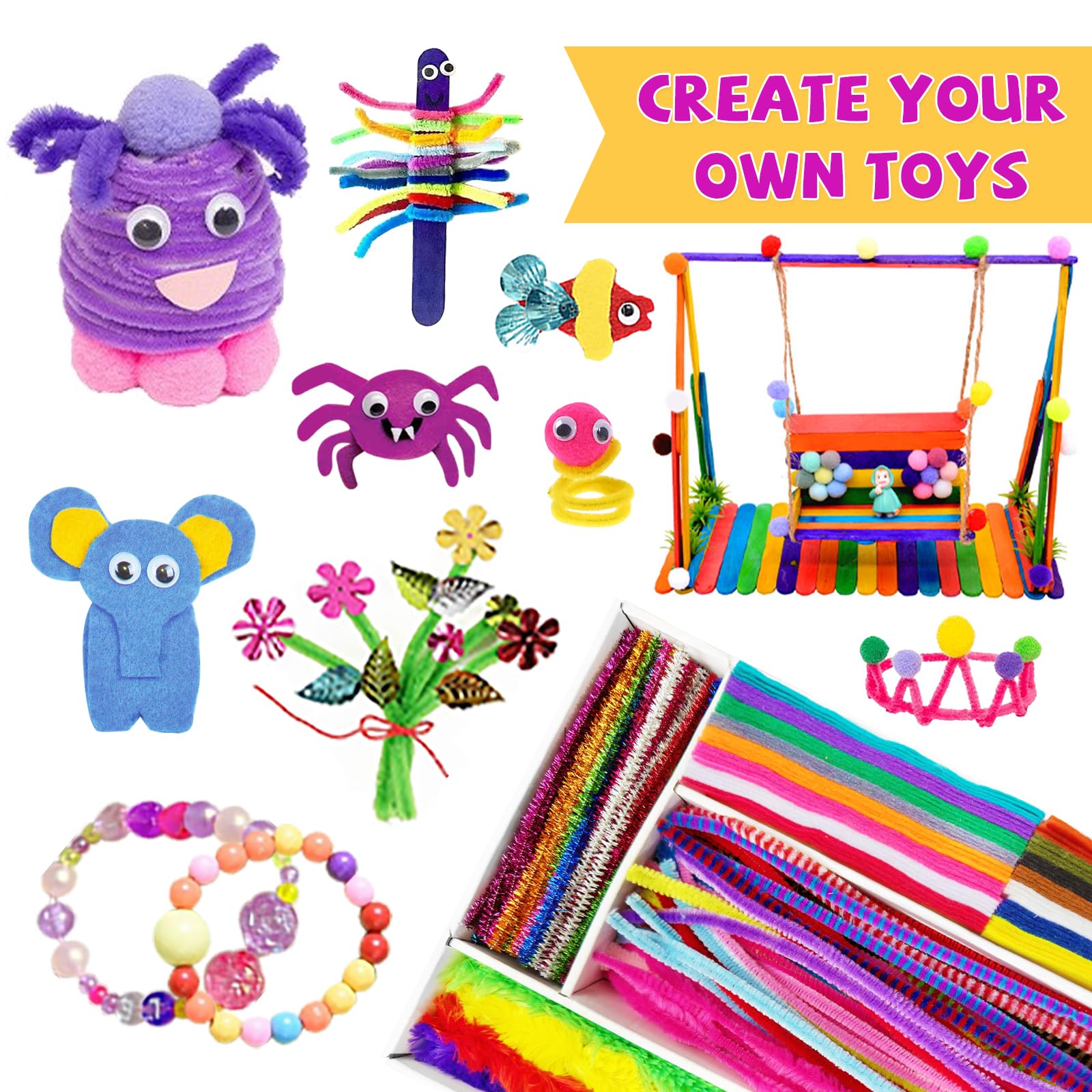 Kids Craft Kit - Arts & Crafts for Ages 5-12 -7